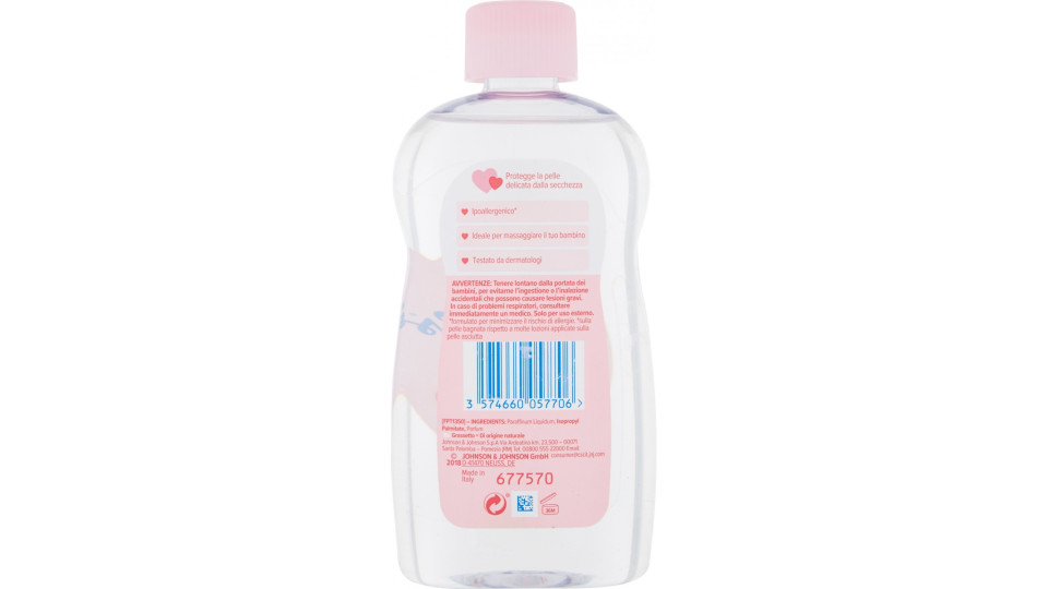 Johnson's Baby Olio Regolare, Idrata La Pelle, Adatto Sia...
