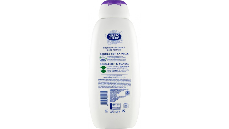 Neutro Roberts beauty con oli dermorigeneranti Bagnodoccia 450 ml
