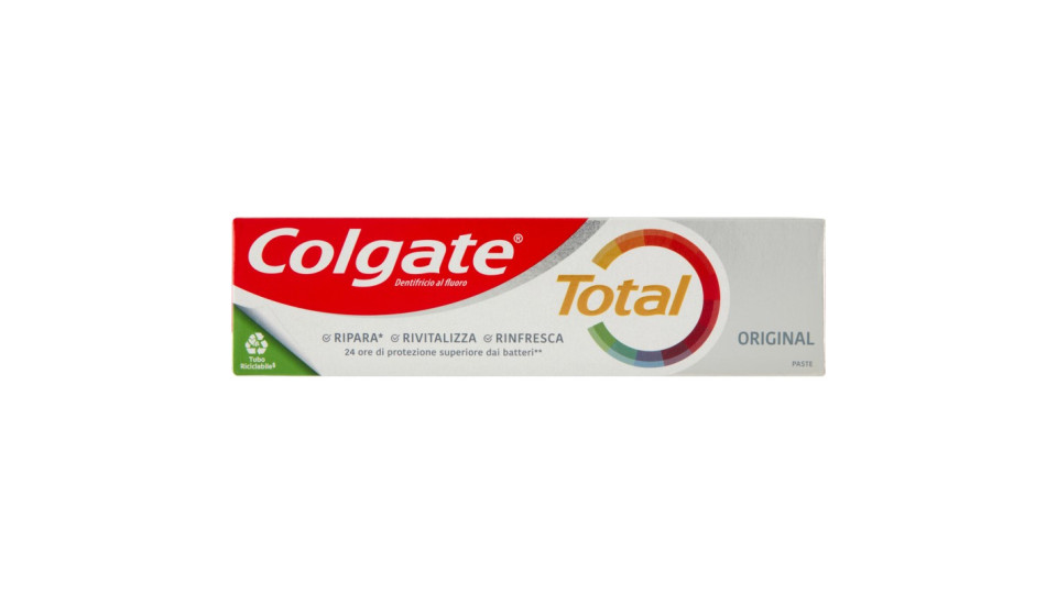 Colgate dentifricio Total Original protezione completa 24h, 75 ml
