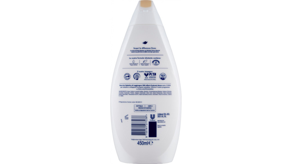 Dove seta preziosa Bagnodoccia pelle liscia & effetto seta 450 ml