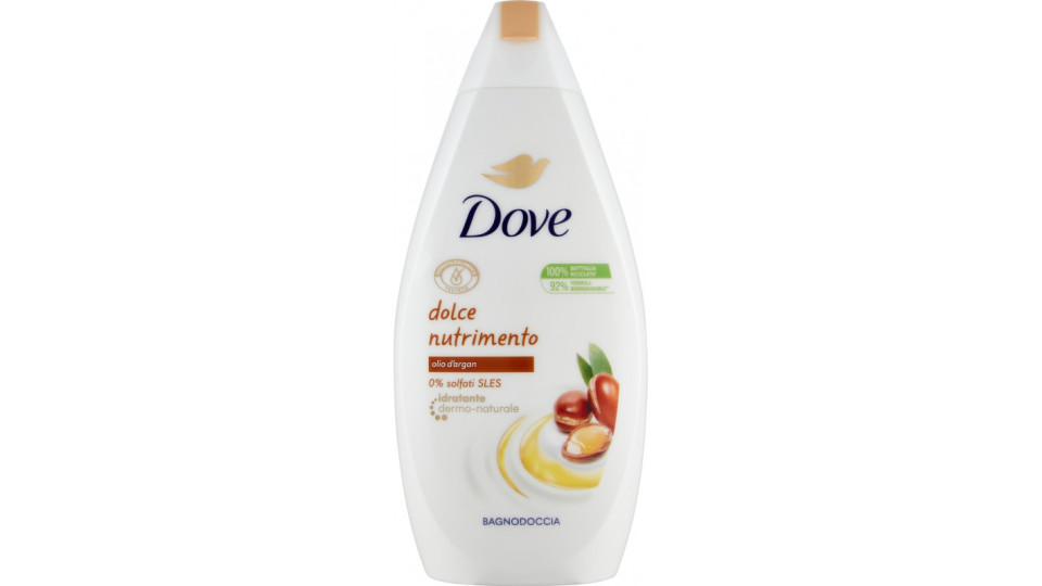Dove dolce nutrimento Bagnodoccia olio d'argan 450 ml
