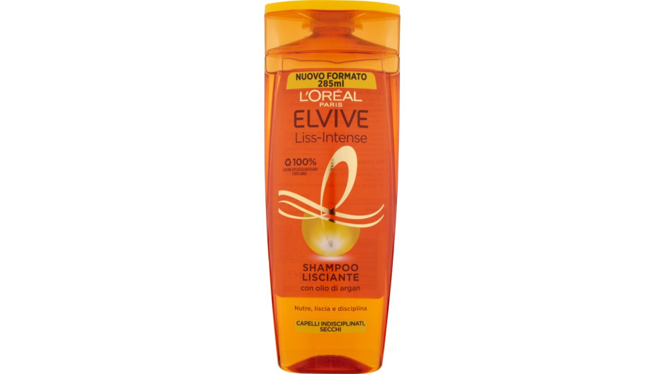 L'Oréal Paris Shampoo Elvive Liss Intense, Per Capelli...