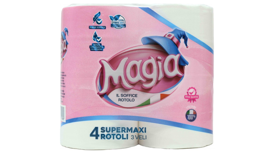Magia carta igienica x 4 rotoloni 3 veli