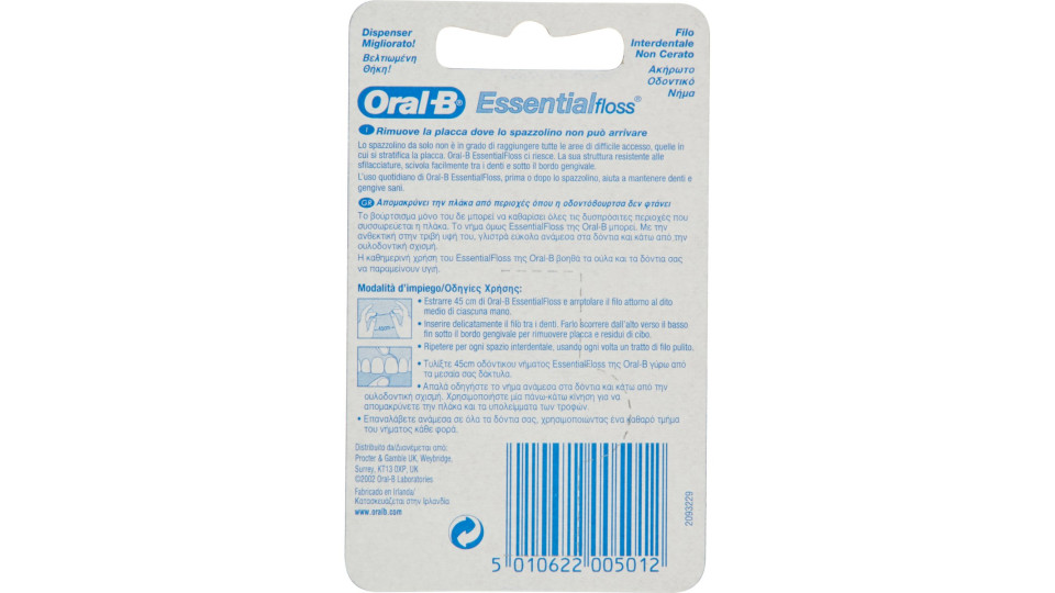 Oral-B Filo Interdentale Non Cerato Menta 50 mt.