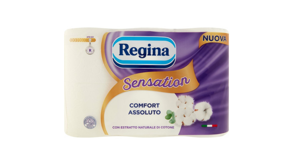 Regina Sensation carta igienica 6 rotoli