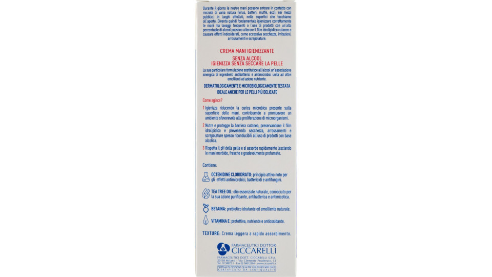 Farmaceutici Dr. Ciccarelli Crema Mani Igienizzante nutriente...