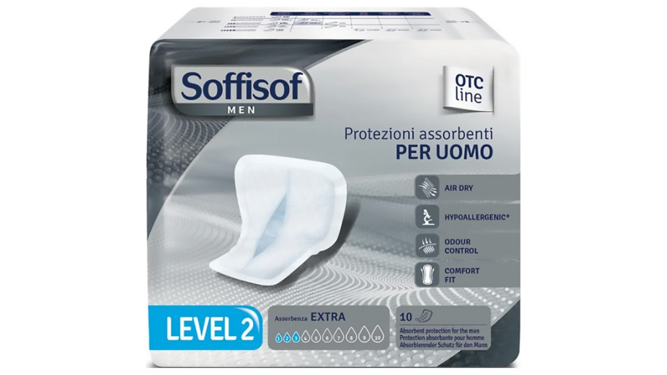 Soffisof men assorbenti level 2 pz.10