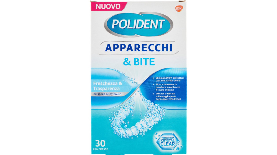 Polident Apparecchi & Bite Freschezza & Trasparenza...