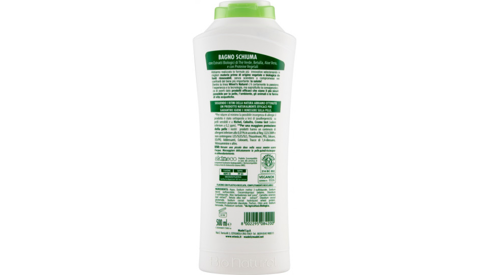 Winni's Naturel Bagno Schiuma Thè Verde e Betulla 500 ml