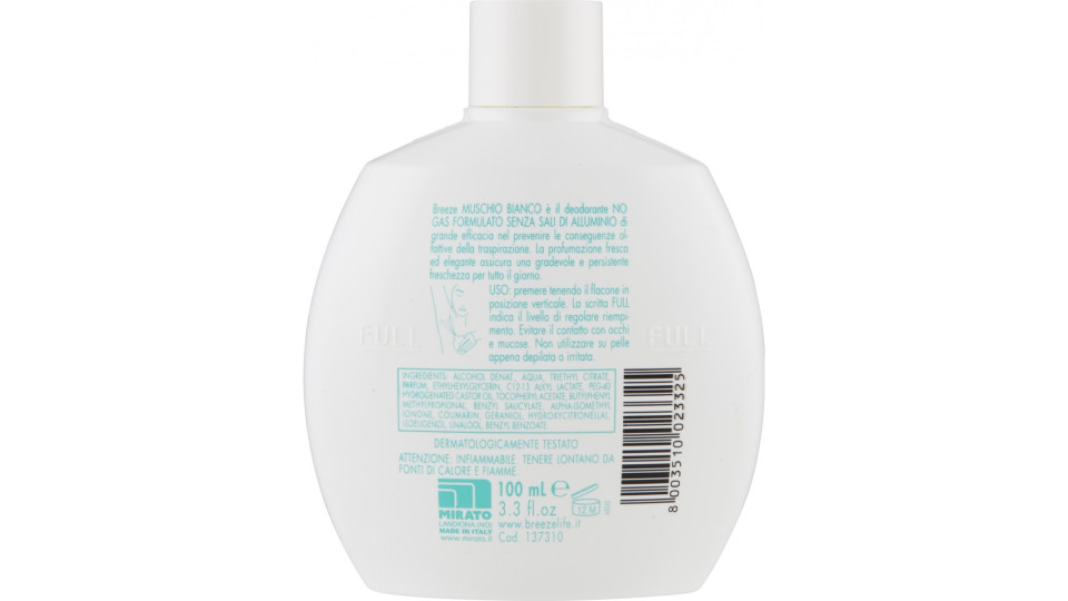Breeze Muschio Bianco Deodorante profumato 100 ml