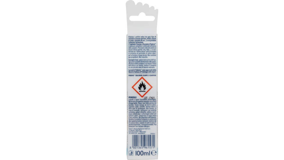 Podovis spray togliodore scarpe ml.100
