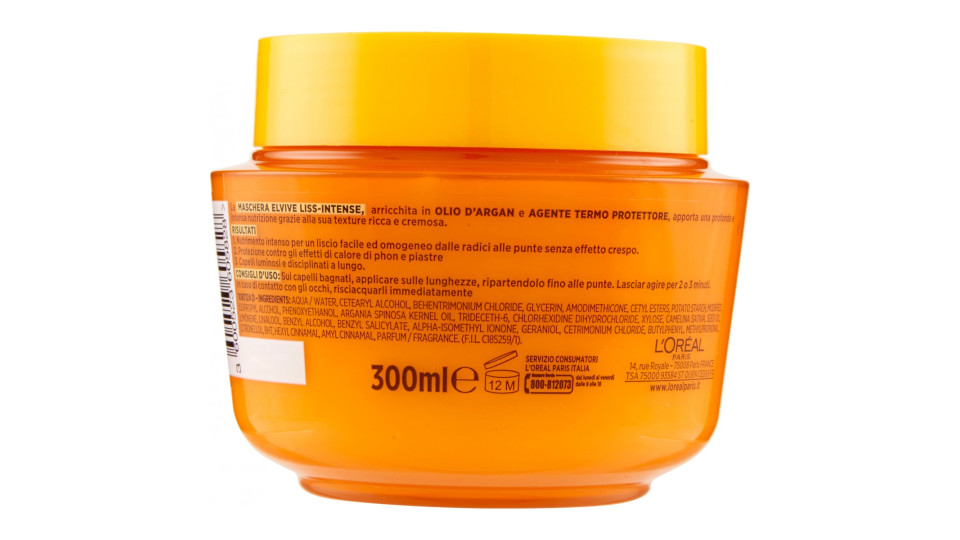 Elvive maschera liss intense ml.300
