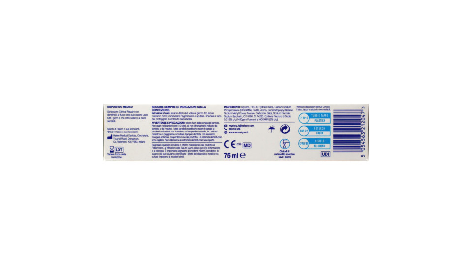 Sensodyne dentifricio repair mint ml.75