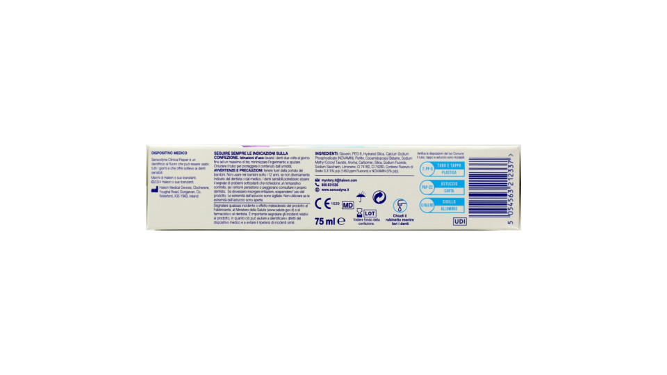 Sensodyne dentifricio repair active white ml.75