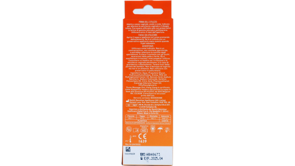 Durex massage 2in1 ylang ml.200