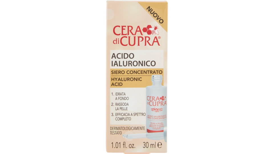 Cera di Cupra Acido Ialuronico Siero Concentrato 30 ml.