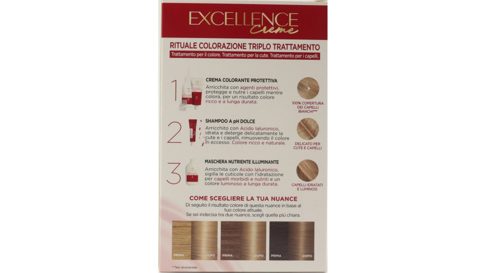 L'Oreal excellence n.8,1 biondo chiaro cenere