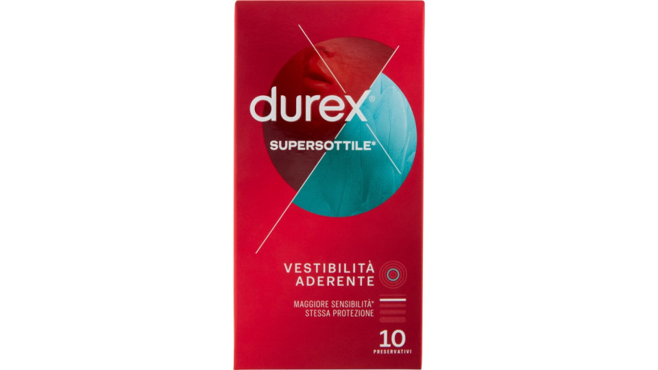 Durex Supersottile Aderente 10 Preservativi