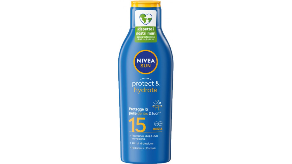 Nivea Sun protect & hydrate Latte Solare FP 15 Media 200 ml