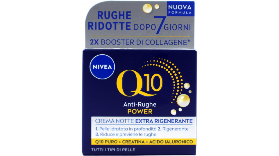 Nivea Q10 Anti-Rughe Power Crema Notte Extra Rigenerante Tutti...