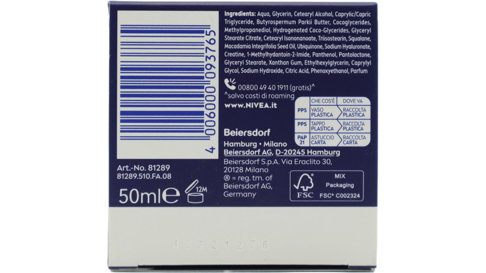 Nivea Q10 Anti-Rughe Power Crema Notte Extra Rigenerante Tutti...