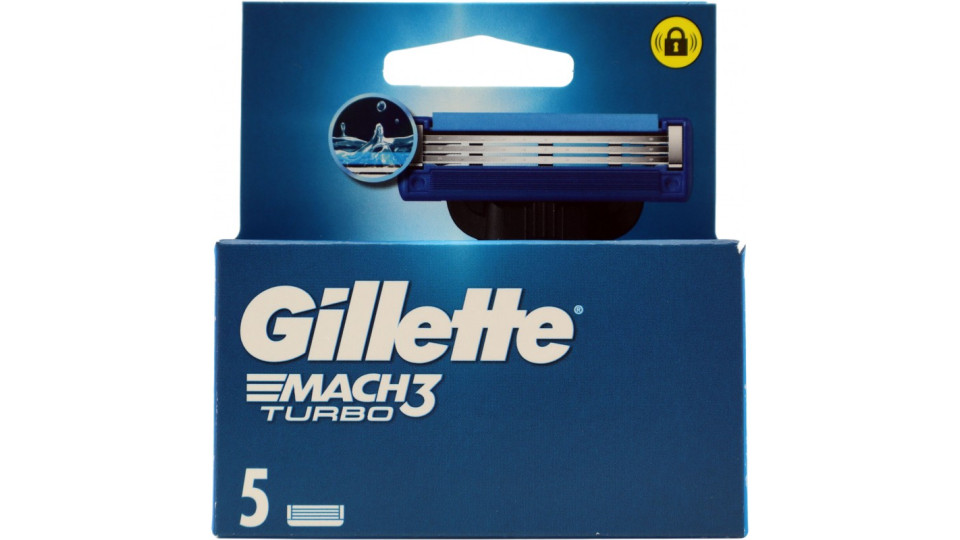 gillette mach3 turbo ricarica x 5