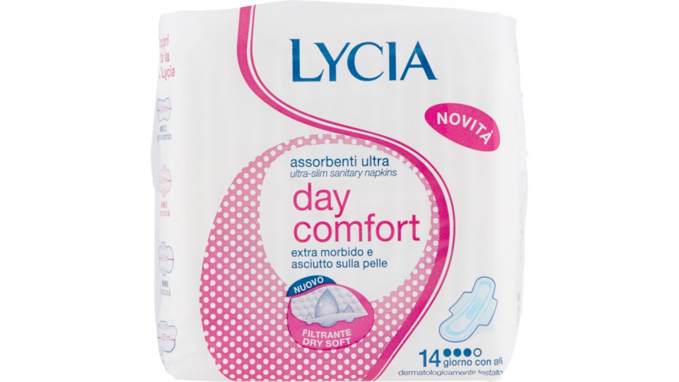 lycia assorbenti day comfort ultra con ali normale pz.14