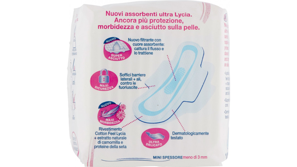 lycia assorbenti day comfort ultra con ali normale pz.14