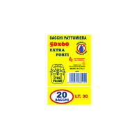 Tre palme sacco immondizia antig/nero cm.50x60