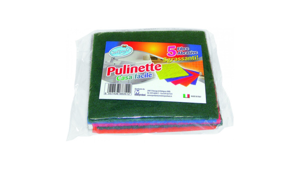 Soft Soft pulinet 5 fibre sgrassanti pz.5