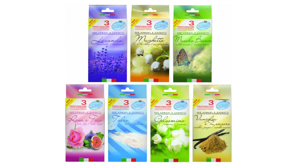 Soft Soft busta profumata x 3 Profumazioni miste