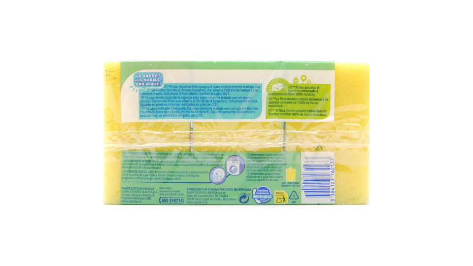 Spontex spugna Universale Antibatterica pz.3