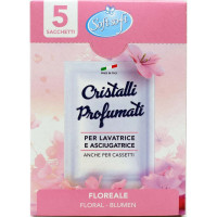 Soft soft cristalli profmati per asciugatrice e lavatrice rosa x5