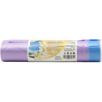 Magia sacco immondizia viola con maniglie cm.55x65 pz.15 LT.45