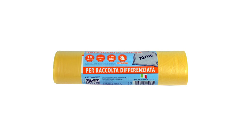Nec sacco condominiale giallo cm.70x110