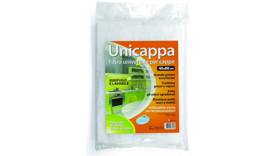 Soft Soft unicappa filtro universale per cappe cm.40x80