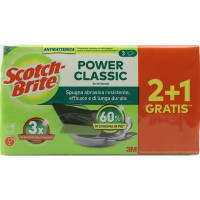 Scotch-Brite Power Classic Spugna Abrasiva Antibatterica 2+1...