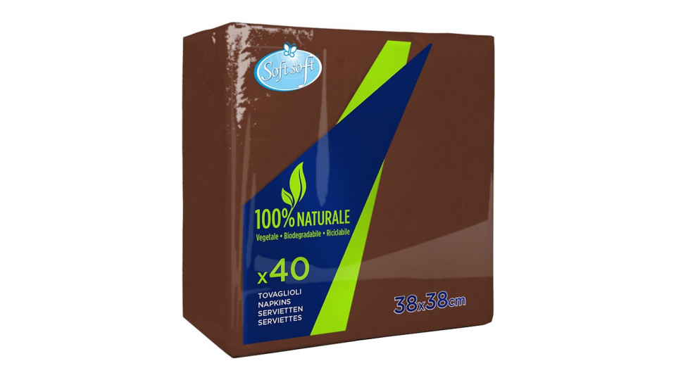 Soft Soft tovaglioli cacao 38x38cm pz.40