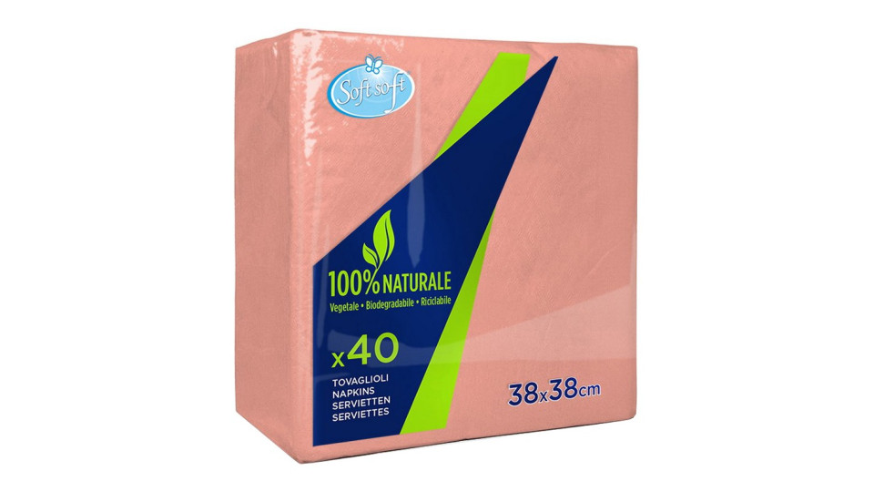 Soft Soft tovaglioli albicocca 38x38cm pz.40
