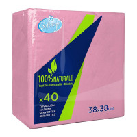 Soft Soft tovaglioli rosa confetto 38x38cm pz.40