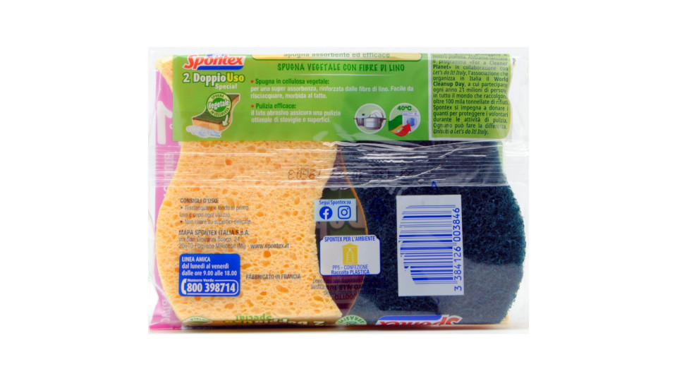 Spontex spugna doppio uso special pz.2