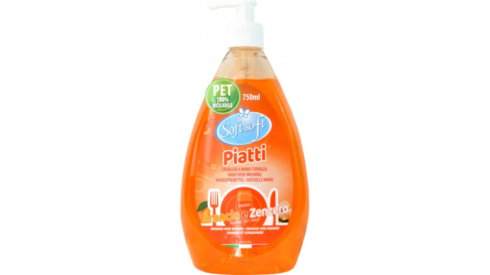 Soft Soft piatti arancia e zenzero con dispenser ml.750