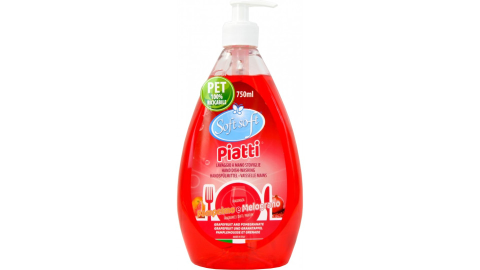 Soft Soft piatti pompelmo e melograno con dispenser ml.750