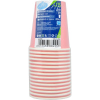 Soft soft bicchieri di carta riciclabili colore rosa cl.20 pz.15