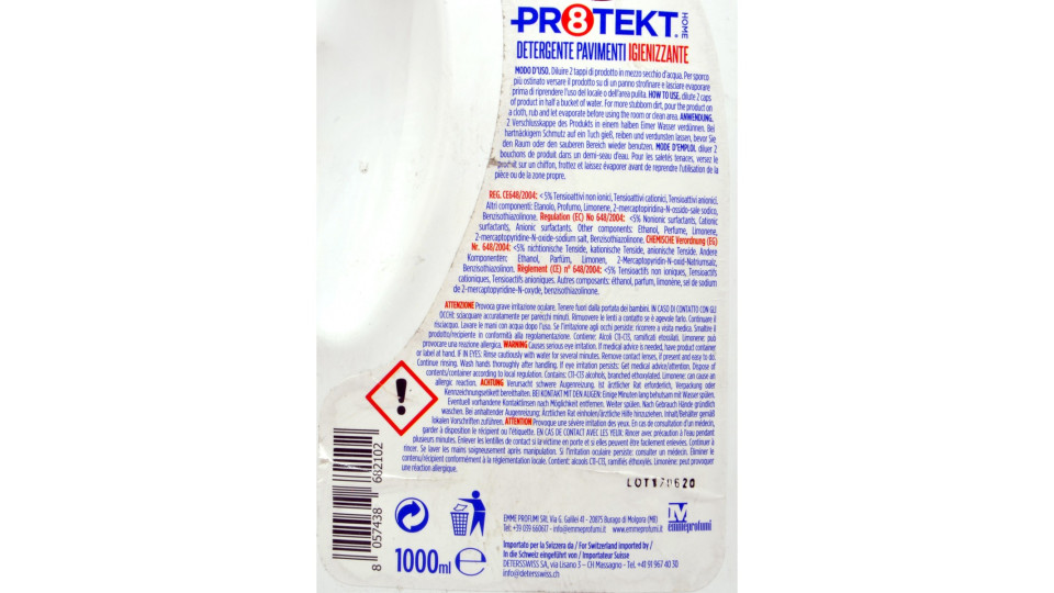 Soft protekt pavimenti igienizzante lt.1