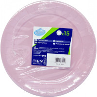 Soft Soft piatti piani riciclabili colore rosa cm23 pz.15