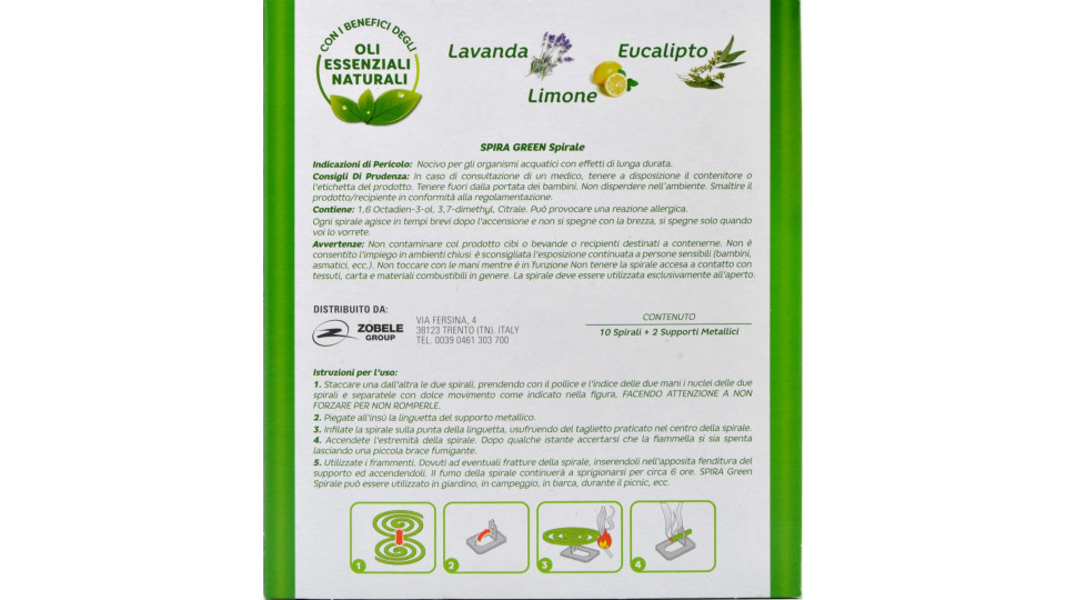 Spira green spirali citronella n.10