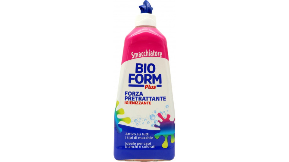 Bioform plus smacchiatore forza pretrattante igienizzante ml.500