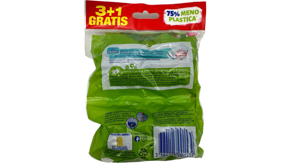 Spontex spirenett 3+1 gratis busta
