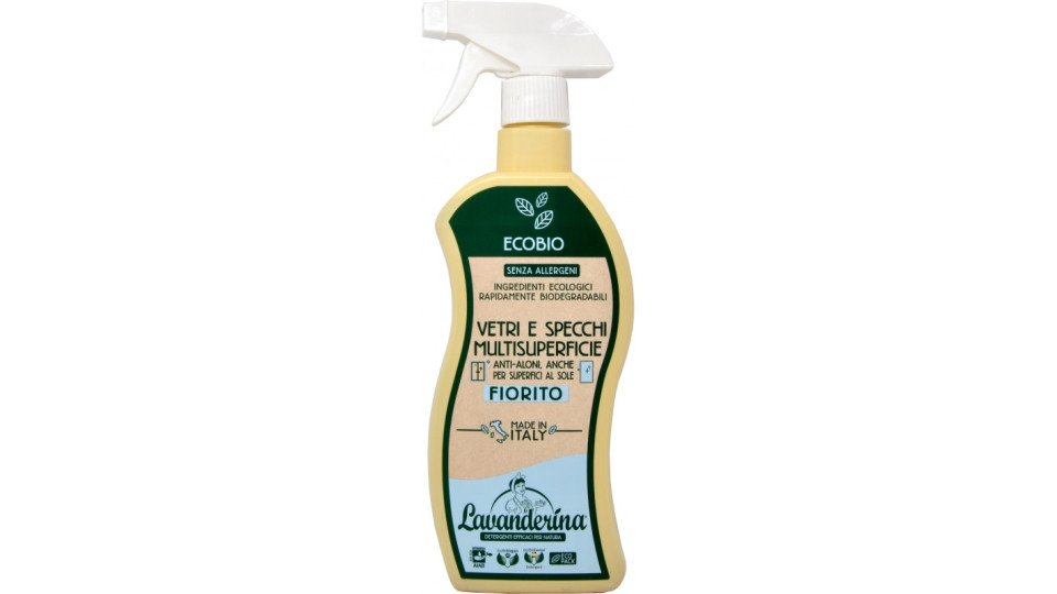 Lavanderina vetri e specchi multisuperfici fiorito bio ml.650